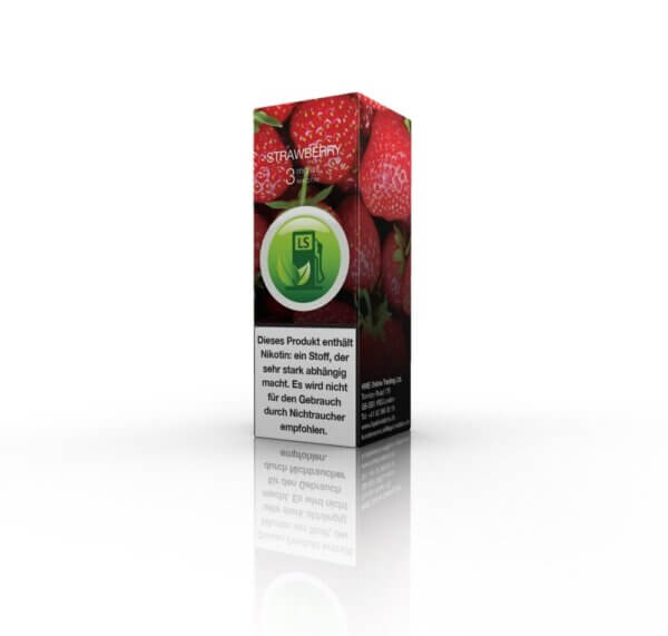 STRAWBERRY 10ML von Liquid Station 0/3/6/11/18MG Nikotin