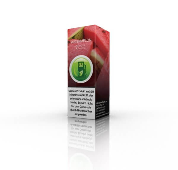 WASSERMELONE 10ML von Liquid Station 0/3/6/11/18MG Nikotin