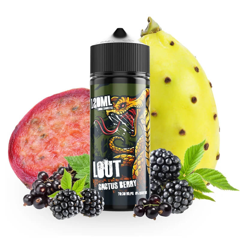 LOUT-CACTUS BERRY 100/120ML Shortfill von Komodovape