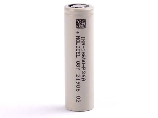 Molicel INR18650-P26A, 2600mAh 35A Li-Ionen-Akku, 3.6V - 3.7V