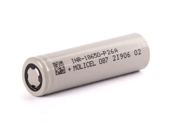 Molicel INR18650-P26A, 2600mAh 35A Li-Ionen-Akku, 3.6V - 3.7V – Bild 4